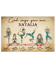 YOGA - GOD SAY YOU ARE - CUSTOM NAME 17x11 Poster front