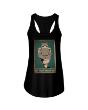 LET THAT TRASH GO Ladies Flowy Tank tile