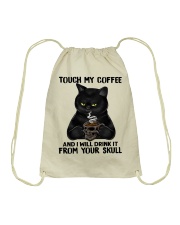 TOUCH MY COFFEE Drawstring Bag tile