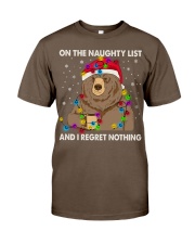 ON THE NAUGHTY LIST AND I REGRET NOTHING Classic T-Shirt tile