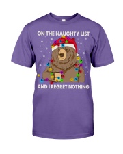 ON THE NAUGHTY LIST AND I REGRET NOTHING Premium Fit Mens Tee tile