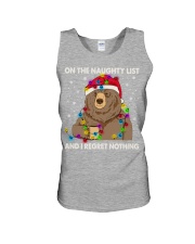 ON THE NAUGHTY LIST AND I REGRET NOTHING Unisex Tank tile