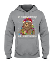 ON THE NAUGHTY LIST AND I REGRET NOTHING Hooded Sweatshirt tile