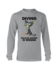 DIVING BECAUSE MURDER IS WRONG Long Sleeve Tee tile