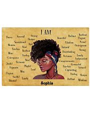 AFRO GIRL - I AM - CUSTOM NAME 24x16 Poster front