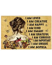 HIPPIE GIRL - I AM - CUSTOM NAME 24x16 Poster front