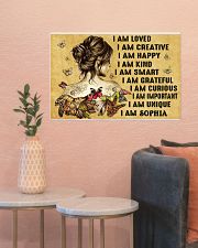 HIPPIE GIRL - I AM - CUSTOM NAME 24x16 Poster poster-landscape-24x16-lifestyle-22