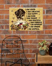 HIPPIE GIRL - I AM - CUSTOM NAME 24x16 Poster poster-landscape-24x16-lifestyle-24