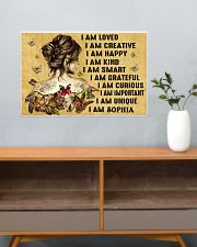HIPPIE GIRL - I AM - CUSTOM NAME 24x16 Poster poster-landscape-24x16-lifestyle-25