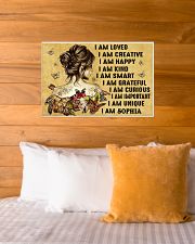 HIPPIE GIRL - I AM - CUSTOM NAME 24x16 Poster poster-landscape-24x16-lifestyle-27