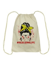 TRUE CRIME LIFE Drawstring Bag tile