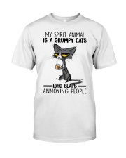 MY SPIRIT ANIMAL IS A GRUMPY CATS Classic T-Shirt front