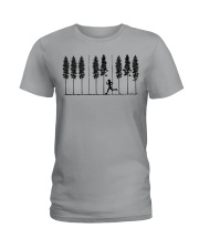 RUNNING IN FOREST PIANO CHORLDS Ladies T-Shirt tile