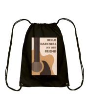HELLO DARKNESS MY OLD FRIEND Drawstring Bag tile