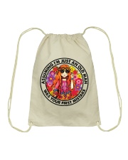 ASSUMING I'M JUST AN OLD LADY WAS YOUR FIRST Drawstring Bag tile