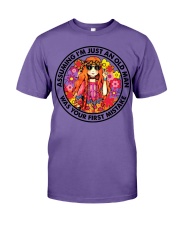 ASSUMING I'M JUST AN OLD LADY WAS YOUR FIRST Premium Fit Mens Tee tile