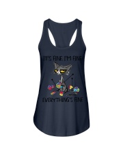 IT'S FINE I'M FINE EVERYTHING'S FINE Ladies Flowy Tank tile