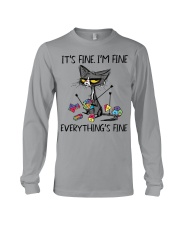 IT'S FINE I'M FINE EVERYTHING'S FINE Long Sleeve Tee tile