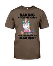 BAKING MAKES ME HAPPY Classic T-Shirt tile