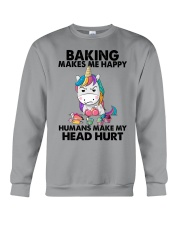 BAKING MAKES ME HAPPY Crewneck Sweatshirt tile