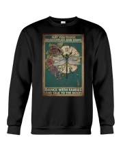 MAY YOU TOUCH DRAGONFLIES AND STAR Crewneck Sweatshirt tile