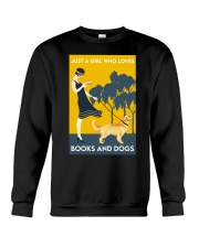JUST A GIRL WHO LOVES BOOKS AND DOGS - GOLDEN Crewneck Sweatshirt tile
