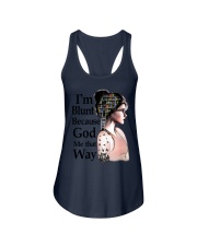 I'M BLUNT BECAUSE GOD ROLL ME THAT WAY Ladies Flowy Tank tile