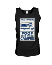 THOU SHALT NOT POO IN THE CAMPER Unisex Tank tile