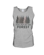 STAY OUT OF THE FOREST Unisex Tank tile