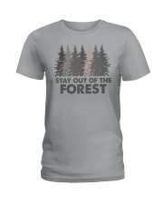 STAY OUT OF THE FOREST Ladies T-Shirt tile