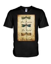 BE BRAVE BE BOLD BE KIND V-Neck T-Shirt tile