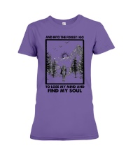 AND INTO THE FOREST I GO Premium Fit Ladies Tee tile