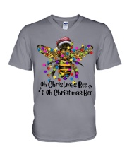 OH CHRISTMAS BEE V-Neck T-Shirt tile