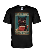 NERDY DIRTY INKED CURVY V-Neck T-Shirt tile