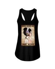 MUSIC MAKES ME FEEL ALIVE Ladies Flowy Tank tile