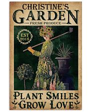 PLANT SMILES GROW LOVE - CUSTOM NAME 11x17 Poster front