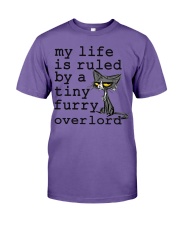 MY LIFE IS RULED BY A TINY FURRY OVERLORD Premium Fit Mens Tee tile