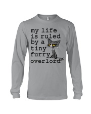 MY LIFE IS RULED BY A TINY FURRY OVERLORD Long Sleeve Tee tile