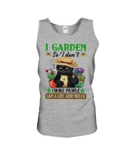 I GARDEN SO I DON'T CHOKE PEOPLE Unisex Tank tile