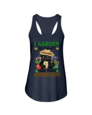 I GARDEN SO I DON'T CHOKE PEOPLE Ladies Flowy Tank tile