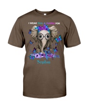 I WEAR TEAL AND PURPLE FOR - CUSTOM Classic T-Shirt tile