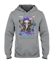 I WEAR TEAL AND PURPLE FOR - CUSTOM Hooded Sweatshirt tile