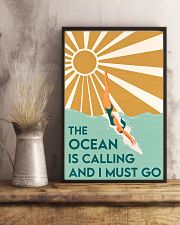 THE OCEAN IS CALLING AND I MUST GO 11x17 Poster lifestyle-poster-3