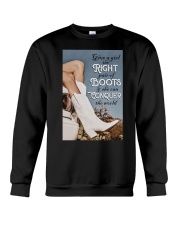 GIVE A GIRL THE RIGHT PAIR OF BOOTS Crewneck Sweatshirt tile