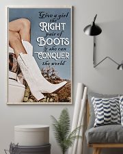 GIVE A GIRL THE RIGHT PAIR OF BOOTS 11x17 Poster lifestyle-poster-1