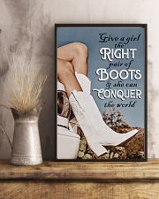 GIVE A GIRL THE RIGHT PAIR OF BOOTS 11x17 Poster lifestyle-poster-3