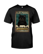 PLAY PIANO BECAUSE MURDER IS WRONG Premium Fit Mens Tee tile