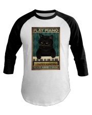 PLAY PIANO BECAUSE MURDER IS WRONG Baseball Tee tile