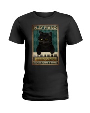 PLAY PIANO BECAUSE MURDER IS WRONG Ladies T-Shirt tile