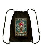 LOSE YOUR MIND FIND YOUR SOUL Drawstring Bag tile
